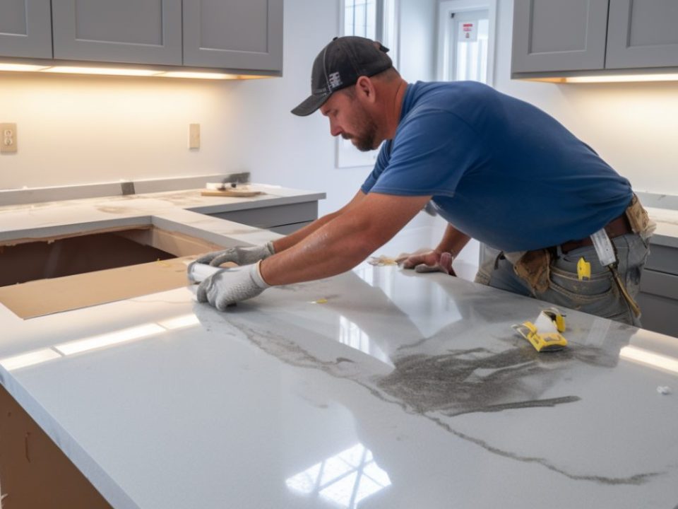 how to fix scratches on quartz countertop