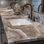 quartzite bathroom counters
